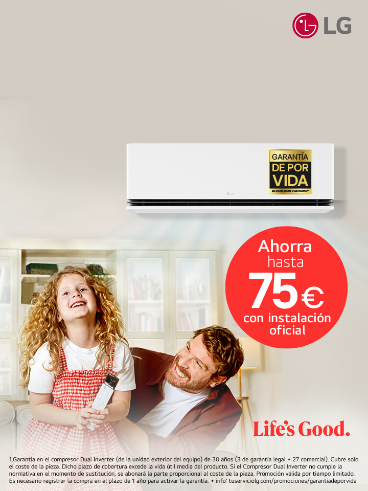 AC ROJO NUEVO PROMO INSTALACION 75 M